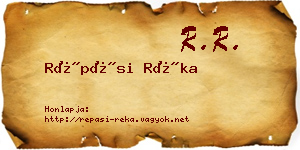 Répási Réka névjegykártya